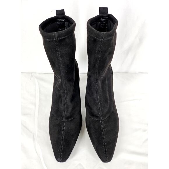 WORTHINGTON WOMEN’S ANKLE BOOTS – SIZE 7½M – BLACK SUEDE-LIKE – 3" HEEL - Picture 3 of 9
